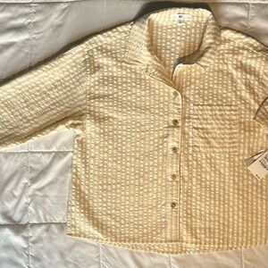 Cream Button-Up Shirt BP Nordstrom